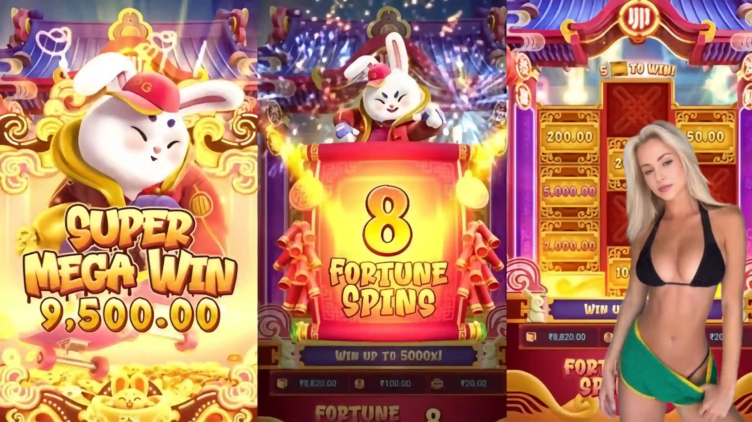 Wild Expansivo Fortune Rabbit 57e - Coelho Dourado que Expande